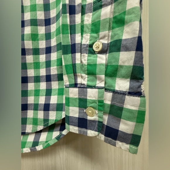 Ralph Lauren Plaid Button Down Boys 10-12 Long Sleeve Dress Shirt 0101 - Picture 5 of 7